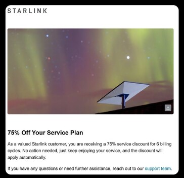 I Kanada kan rabatten på serviceavgiften för Starlink uppgå till 75 %. (bildkälla: Jeff Evely/X)