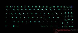 MSI Stealth 16 Studio A13VG:s tangentbord (upplyst)