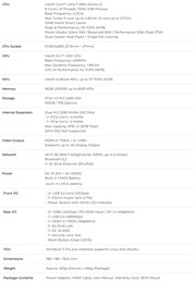 Specifikationer för NucBox K13