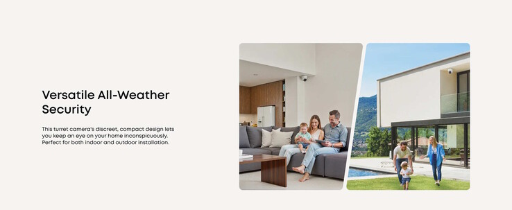 E41 kan installeras både inomhus och utomhus, och den är IP67-certifierad. (Bildkälla: Eufy)
