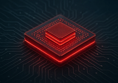 Konstnärsintryck av ett avancerat chip (Bildkälla: d-Matrix)