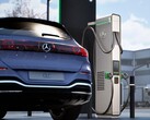 En Mercedes-Benz vid en snabbladdare (Bildkälla: Mercedes-Benz)