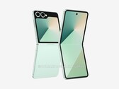 Inofficiell rendering av den kommande Galaxy Z Flip7. (Bildkälla: OnLeaks och SammyGuru)