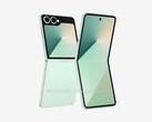 Inofficiell rendering av den kommande Galaxy Z Flip7. (Bildkälla: OnLeaks och SammyGuru)