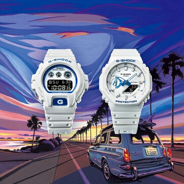 Från vänster till höger: Casio G-Shock DW-6900HDS-7A1 och GA-2100HDS-7A1. (Bildkälla: Casio)