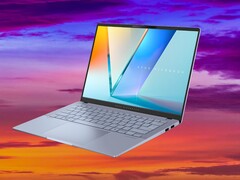 Tack vare Intel Lunar Lake APU:erna har Asus Vivobook S 14 mer än 17 timmars batteritid i vårt WLAN-test. (Bildkälla: Asus, Unsplash, redigerad)