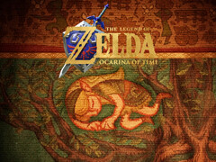 Banner för remaken av The Legend of Zelda: Ocarina of Time visas
