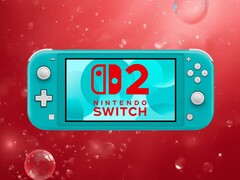 Switch Lite avbildad med Nintendo Switch 2-logotypen (Bildkälla: Nintendo of America med ändringar)