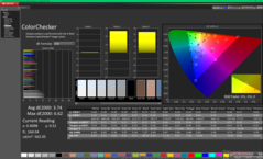 ColorChecker före kalibrering (sRGB)