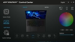 Erazer kontrollcenter