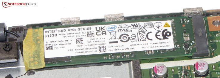 En PCIe Gen3 SSD fungerar som systemenhet