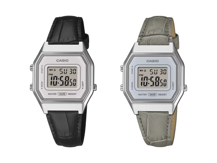 Klockorna Casio LA680WEL-1 (vänster) och LA680WEL-8A2 (höger). (Bildkälla: Casio)