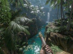 En bild som visar djungeln i Green Hell, som för närvarande säljs på Steam.