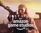 007 First Light skurk visad med Amazon Game Studios logotyp
