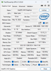 GPU-Z: Intel-grafik