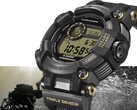 Casio G-Shock Frogman GWF-D1000BC-1JF visas i en vinkel som framhäver dess kraftiga, asymmetriska boett och kompositarmband.