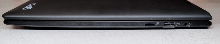 miniSD-kortläsare; USB 2.0; 3,5 mm headset