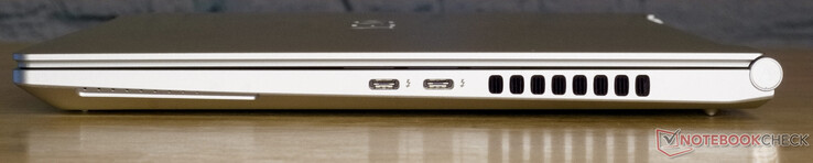 2x USB-C med Thunderbolt 4 och DisplayPort
