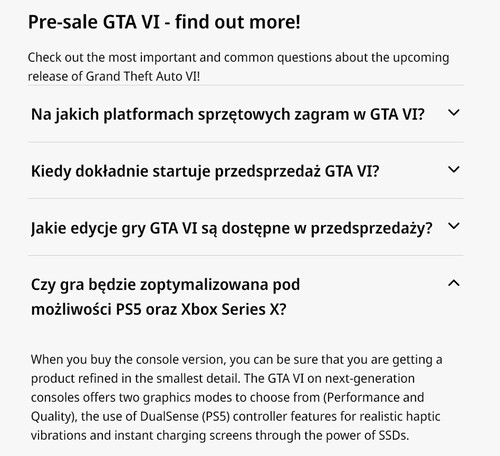 Detaljer om prestandamoderna för GTA 6 på PS5 och Xbox