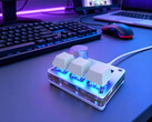 SayoDevice O3C mini hall-effektknappsats med hall-effekttangenter, RGB-keycpas och vridreglage i metall