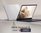 Intel-ZenBook 14 vs. AMD-ZenBook 14 (Bildkälla: Asus med redigeringar)