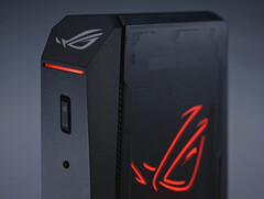 Asus har designat ROG NUC 2025 så att den kan användas vertikalt precis som sin föregångare. (Bildkälla: Asus)