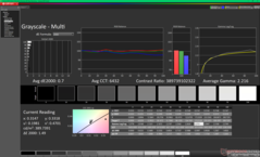 Gråskala efter kalibrering