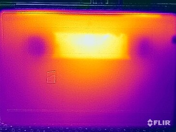 Yttemperaturer under stresstestet (nedre delen)