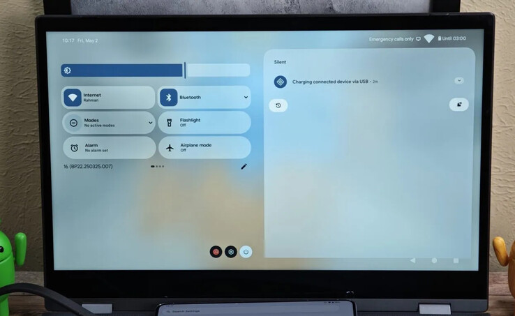 Googles Desktop View verkar ta UI-element som används i Pixel Tablet och Pixel Fold seres. (Bildkälla: Andorid Authority)