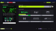 Förloppsskärmen visar Marathons täta fraktions- och säsongsstruktur.