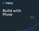 Metalogotyp med texten ”Build with Muse” på mörk bakgrund