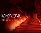 En banner som visar upp Crimson Eye-uppdateringen för Phasmophobia