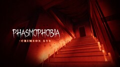 En banner som visar upp Crimson Eye-uppdateringen för Phasmophobia