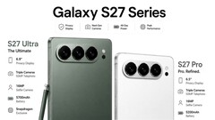 Designskisser tyder på en horisontell kameraplacering för Samsung Galaxy S27 Ultra och Galaxy S27 Pro.