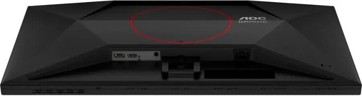 Den nya 27-tums mini-LED-spelmonitorn har inte USB-C (Bildkälla: AOC)