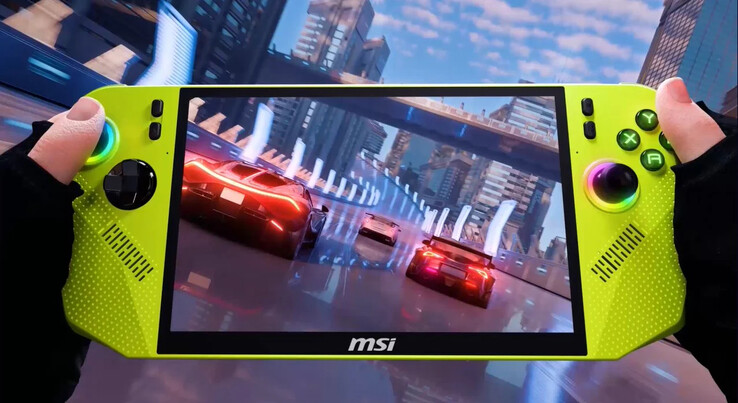 Claw A8, eller Claw 8 Ryzen Edition som den också kallas, har en 8-tums och 120 Hz IPS-skärm. (Bildkälla: MSI)