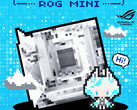Asus enda teaser för sitt moderkort ROG 'Mini Blizzard'. (Bildkälla: Asus)