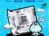 Asus enda teaser för sitt moderkort ROG 'Mini Blizzard'. (Bildkälla: Asus)