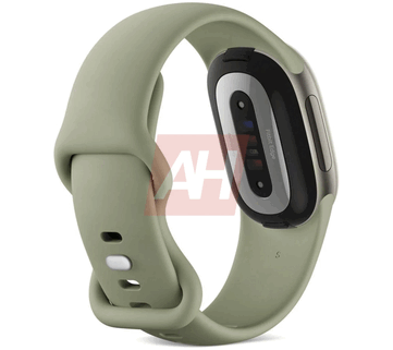 Fitbit edge i olivgrönt bakifrån