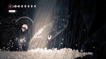 Hollow Knight: Silksong PC-skärmdump som visar Hornet karaktärsmodell (Bildkälla: Steam)