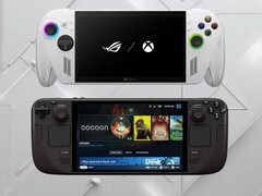 ROG Xbox Ally och Steam Deck OLED på bild