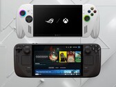 ROG Xbox Ally och Steam Deck OLED på bild
