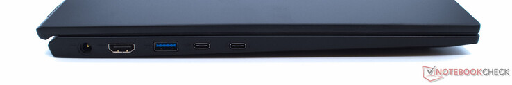 DC strömförsörjning, HDMI, USB 3.2 Type-A, USB 3.2 Type-C, USB 3.2 Type-C med Power Delivery och Thunderbolt 4