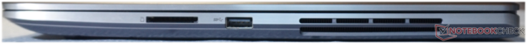 Till höger: SD-kortplats, USB-A (10 Gb/s)