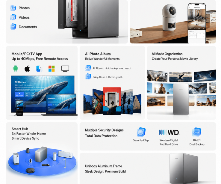 Xiaomi NAS ai – höjdpunkter (maskinöversatt)
