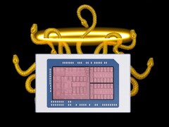 AMD Zen 6 + RDNA 5 Medusa Halo kommer enligt uppgift att släppas under H2 2027. (Bildkälla: Moore&#039;s Law Is Dead på YouTube)