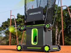 Tennisroboten Acemate hjälper till att eliminera behovet av att hitta en matchande tennispartner för rallyn och serveträning. (Bildkälla: Acemate)