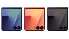 En första verklig bild av Samsung Galaxy Z Flip7 med förpackningen och locket påslaget cirkulerar nu på nätet. (Bildkälla: Evan Blass)