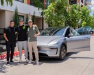 Denna Tesla Model Y är det första fordonet någonsin som har levererats autonomt (Bildkälla: Tesla)