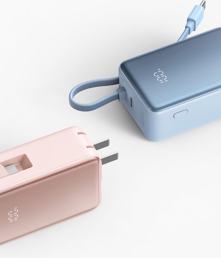 Xiaomi 3-i-1 Power Bank 5000 33W har hopfällbara stift. (Bildkälla: Xiaomi)